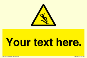 Custom Slippery Stairs Sign